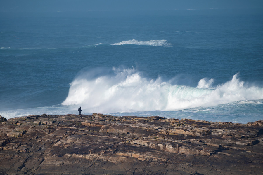 Activada la alerta naranja este lunes por temporal costero en el litoral de Lugo y A Coruña