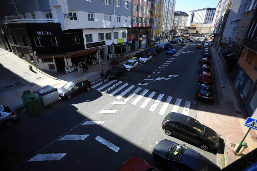 Diez días de corte de tráfico en la calle Posse de A Coruña y tres meses en Illas Sisargas por el carril bici de Novo Mesoiro