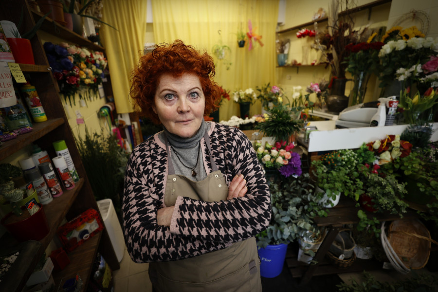 Larysa Hanchencova , florista rusa en A Coruña: “Putin no es hombre de conflictos”