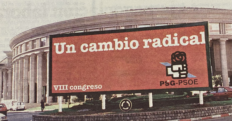 Hace 25 años: El Palacio del Carbón toma forma y plantón de González a los socialistas gallegos