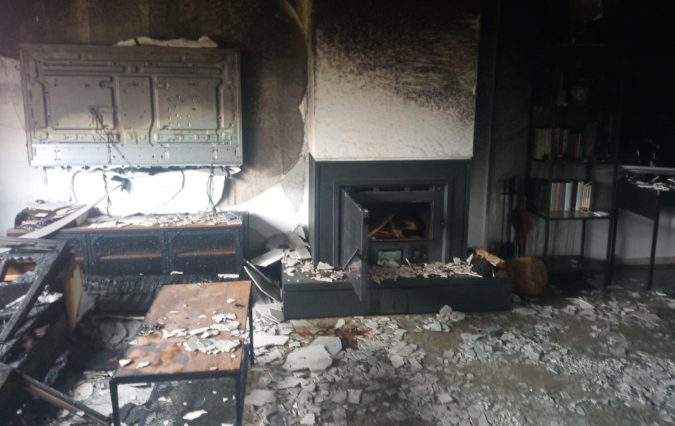 Herida una mujer con quemaduras por un incendio en su vivienda en Abegondo