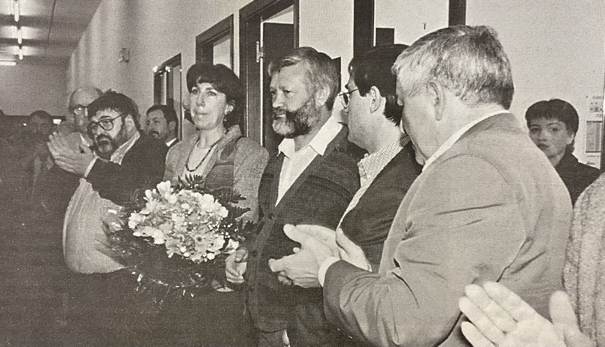 Inauguraciu00f3n del centro de formaciu00f3n ocupacional Rafael Barez en Perillo 1997
