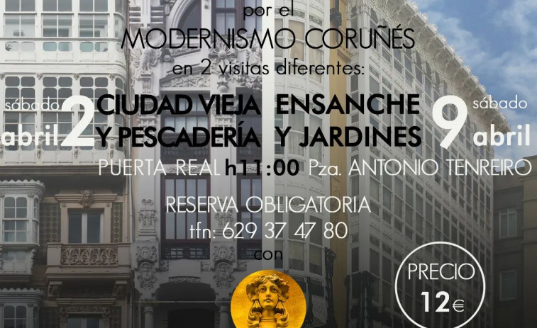 Visitas guiadas por el modernismo coruñés