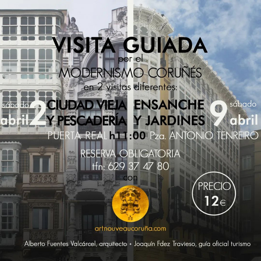 Visitas guiadas por el modernismo coruñés