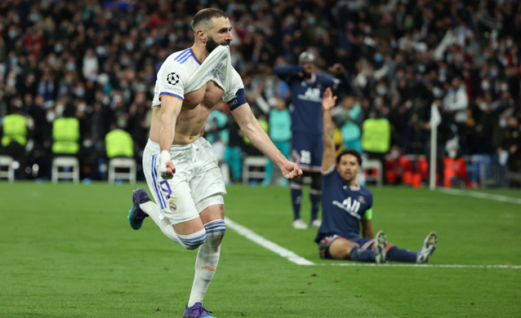 Benzema lidera una remontada histórica ante el PSG que vale el pase a cuartos