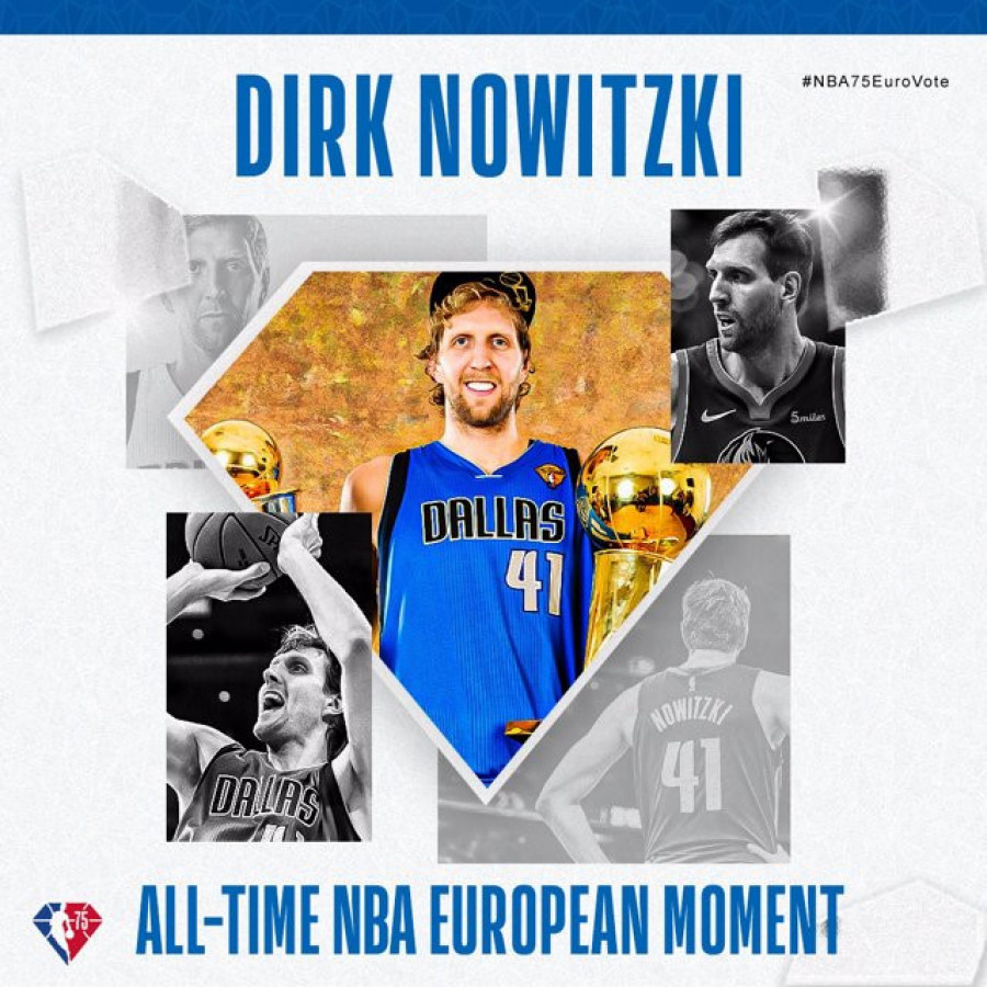 La actuación de Nowitzki en las Finales de NBA de 2011, 'Mejor Momento Europeo de Todos los Tiempos'