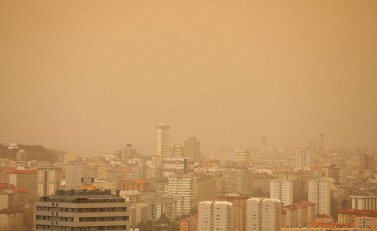 El episodio de calima se mantendrá mañana en Galicia, aunque llegará un nuevo frente