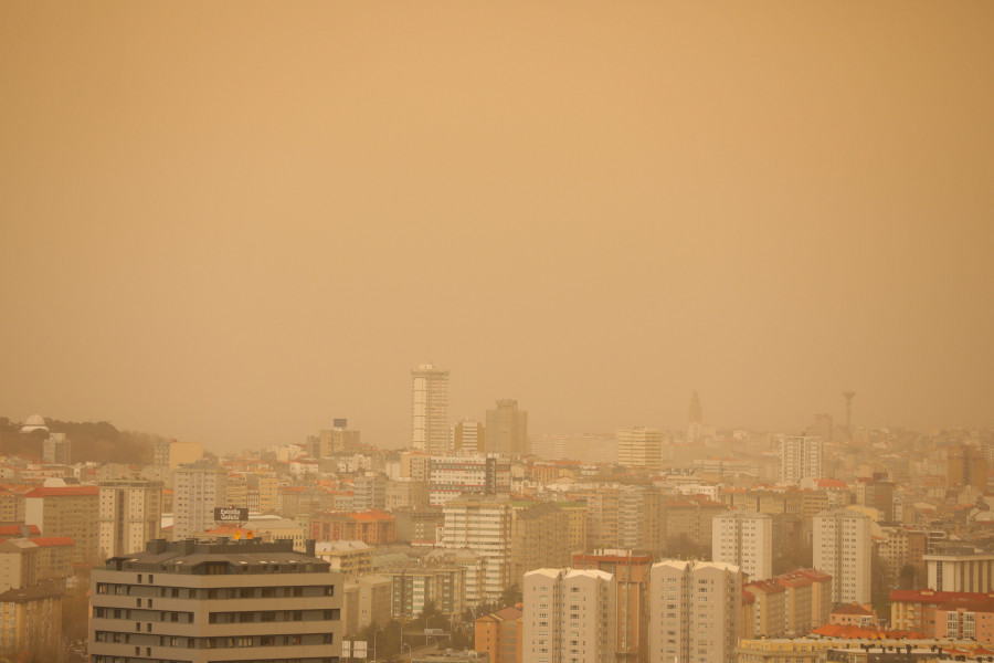 El episodio de calima se mantendrá mañana en Galicia, aunque llegará un nuevo frente