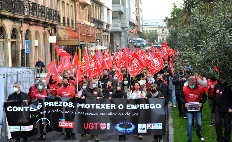 A Coruña vive su primera protesta contra la escalada de los precios