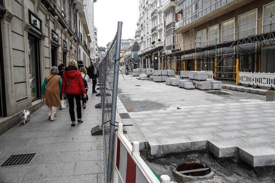 Las obras de la calle de Compostela se reanudarán hoy tras su paralización