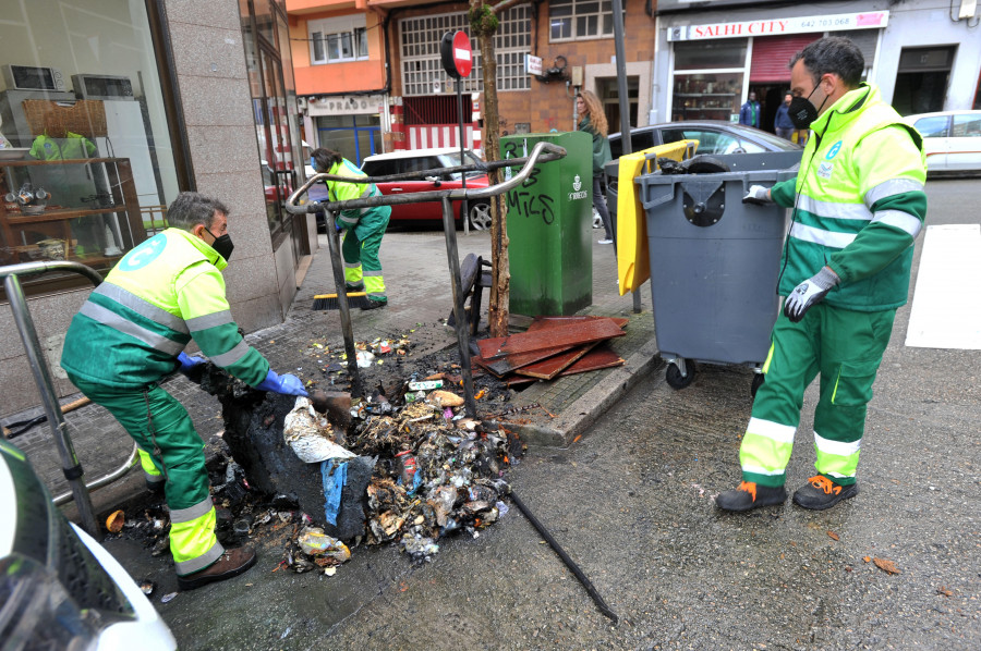 La Policía Local detiene al sospechoso de quemar tres contenedores