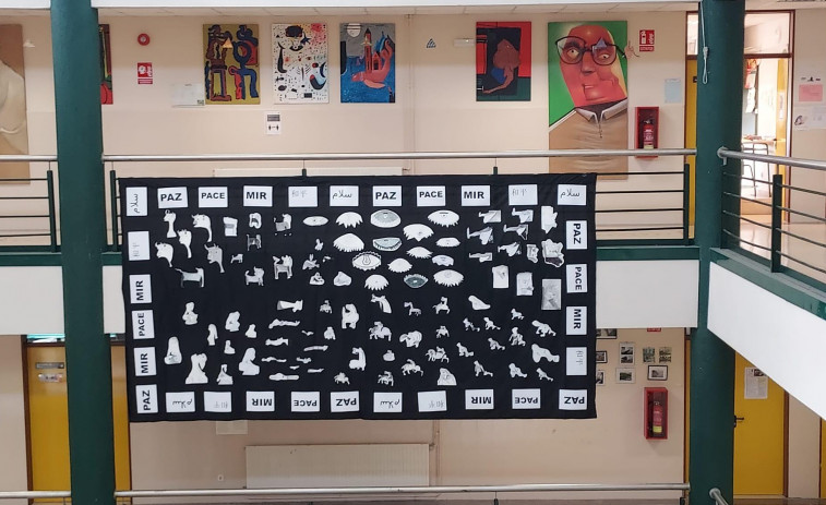 El Afonso X de Cambre impulsa el Proyecto Guernica clamando por la paz en el mundo