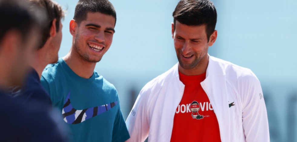 Carlos Alcaraz desata la locura en su entrenamiento con Djokovic