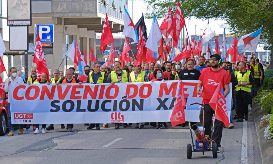 Trabajadores del metal inician su huelga en demanda de un convenio