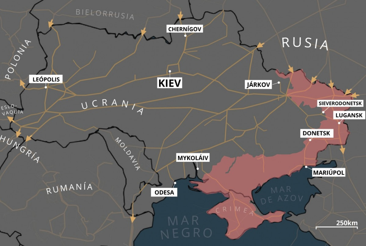 EuropaPress 4443116 mapa gasoductos pasan ucrania junto zonas ocupadas rusia guerra 11 mayo 2022 18160792