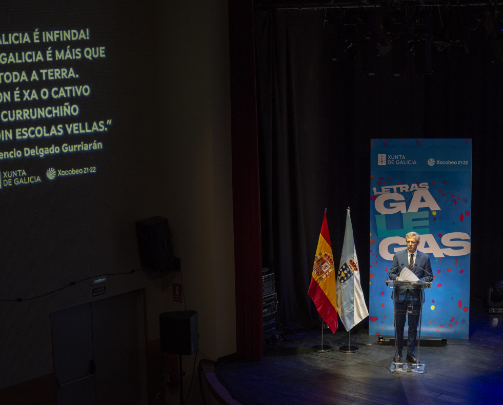 Alfonso Rueda en el Día das Letras Galegas