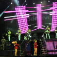La orquesta Los Satélites, en el escenario del Coliseum  pedro puig