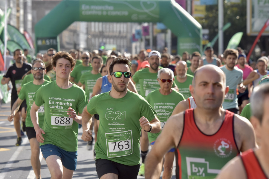 Presedo y Mayobre se llevan la Carrera contra el Cáncer en A Coruña