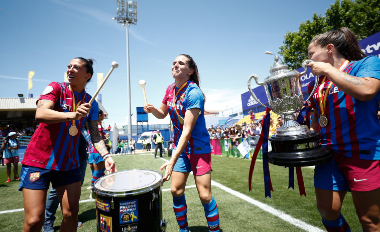 El Barcelona gana la Copa de la Reina y completa el triplete nacional