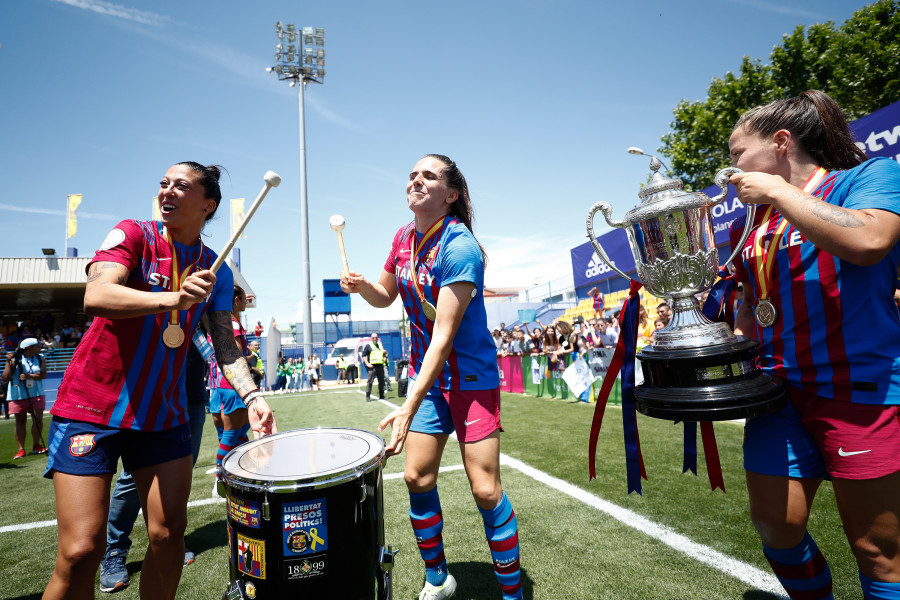 El Barcelona gana la Copa de la Reina y completa el triplete nacional