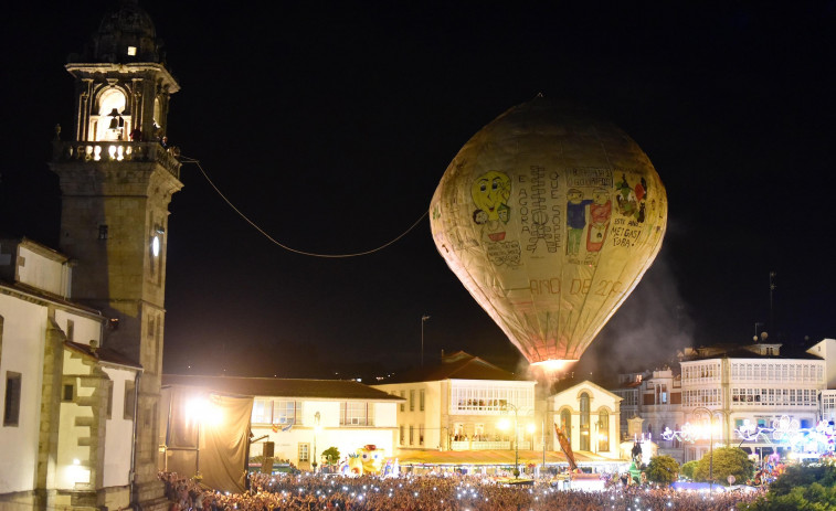 Betanzos recupera la normalidad estival con la vuelta de las jiras de Os Caneiros y el lanzamiento del globo