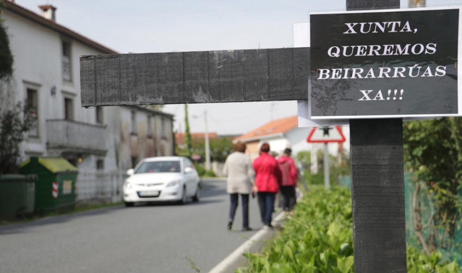 Las obras de la nueva senda de Sigrás obligan a cerrar al tráfico la AC-214