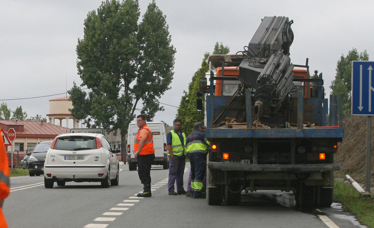 El Ministerio formaliza por 1,3 millones las obras de dos glorietas en la N-6 en Bergondo