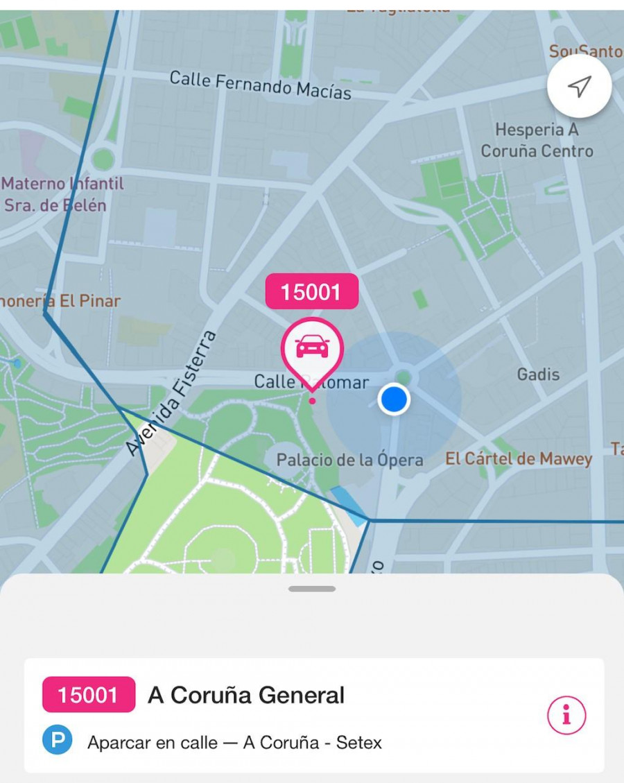 Easypark deja poco lugar a dudas para los usuarios del servicio de estacionamiento en A Coruña