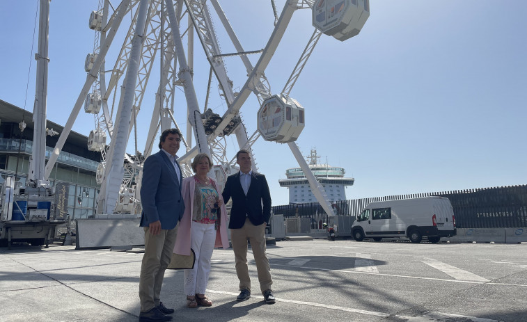 La noria del muelle de Batería abrirá del 22 de junio al 21 de agosto