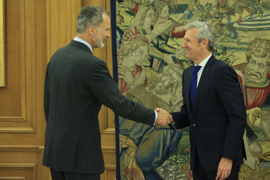 Felipe VI recibe al presidente de la Xunta en la Zarzuela