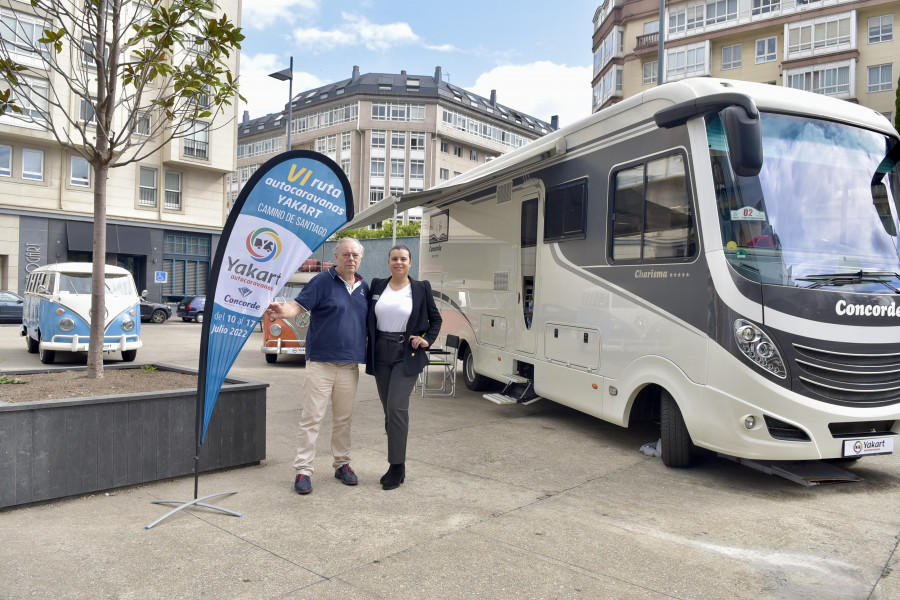 La Ruta Xacobea Yakart llegará a Santiago con 55 autocaravanas y 120 participantes