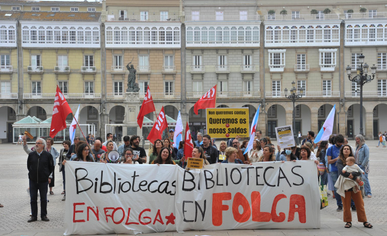 Los empleados de las bibliotecas deciden hoy si realizan nuevas protestas