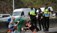 Accidente grave en la entrada de A Coruña