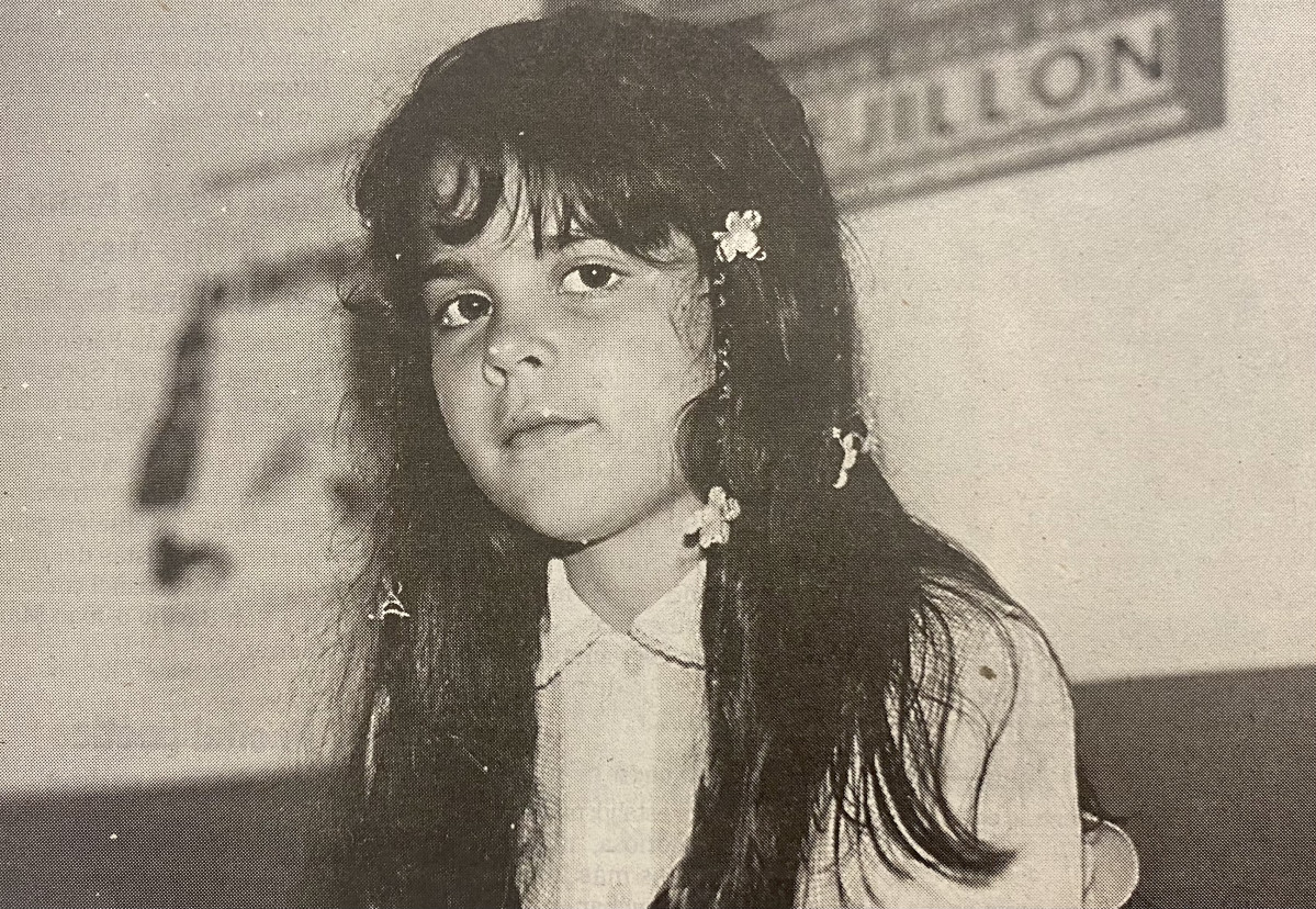 Saray Bogas Suarez, reina infantil de Os Castros en 1997