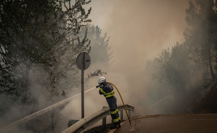 La ola de incendios ha arrasado ya casi 13.800 hectáreas en Galicia
