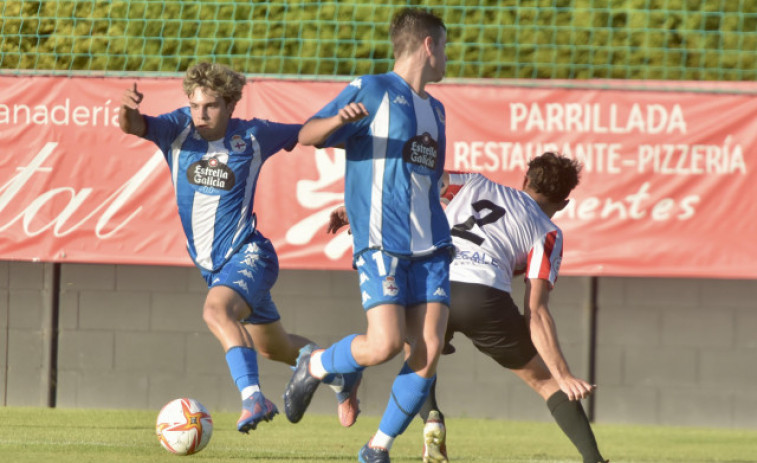 La cantera del Depor brilla en el primer amistoso