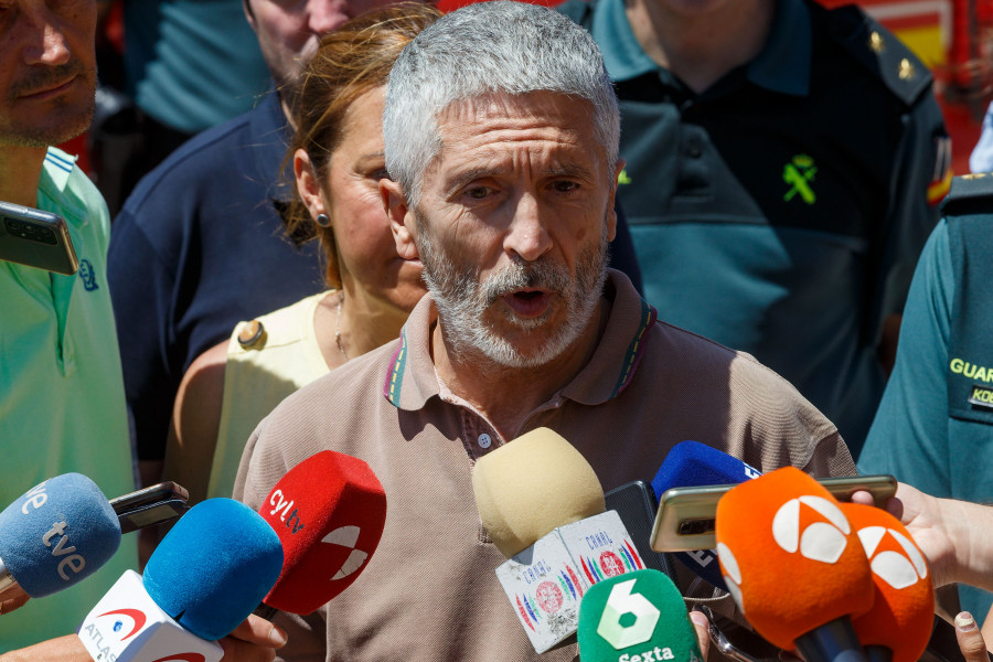 Marlaska asegura que el cambio climático es determinante en los incendios