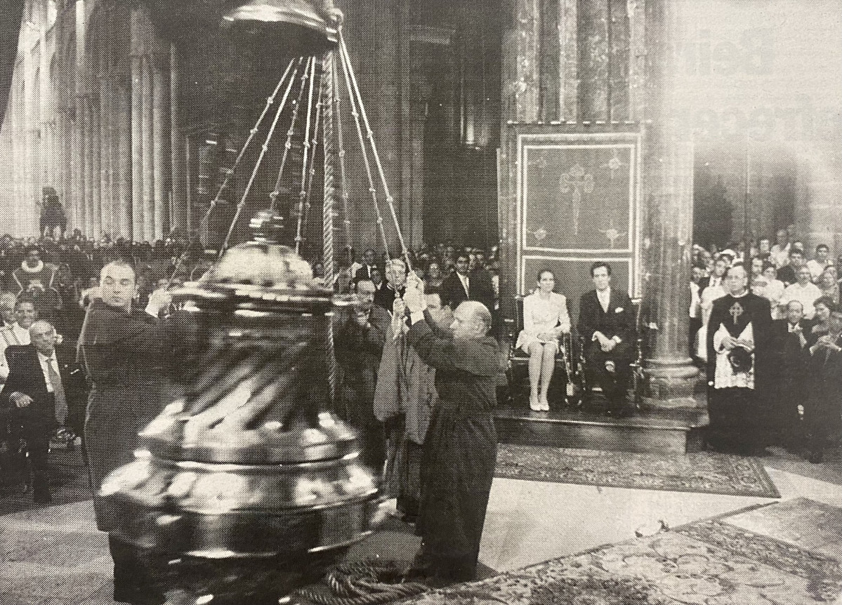 Infanta Elena y Jaime de Marichalar en la ofrenda al Apostol 1997