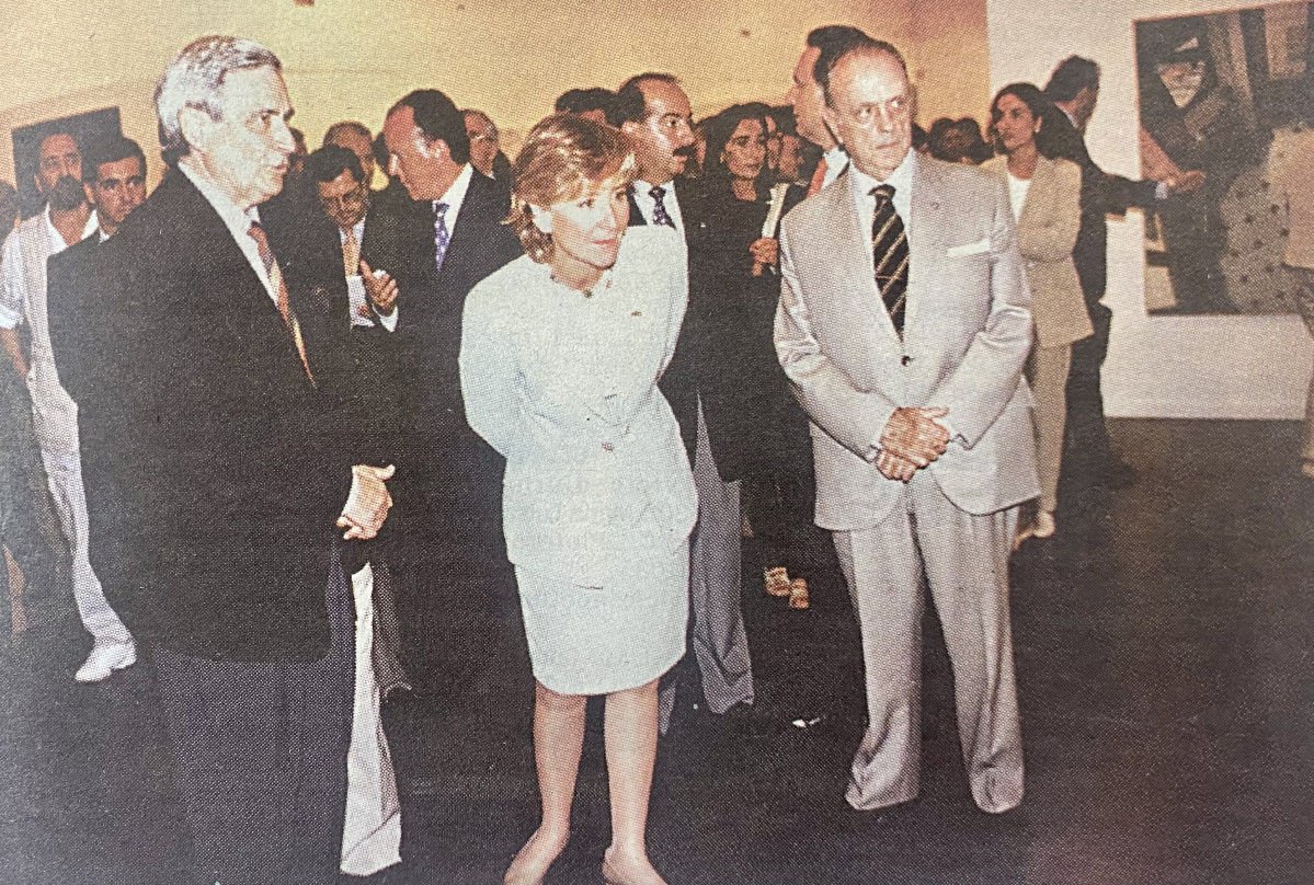 Esperanza Aguirre inauguru00f3 la V Mostra Uniu00f3n Fenosa 1997