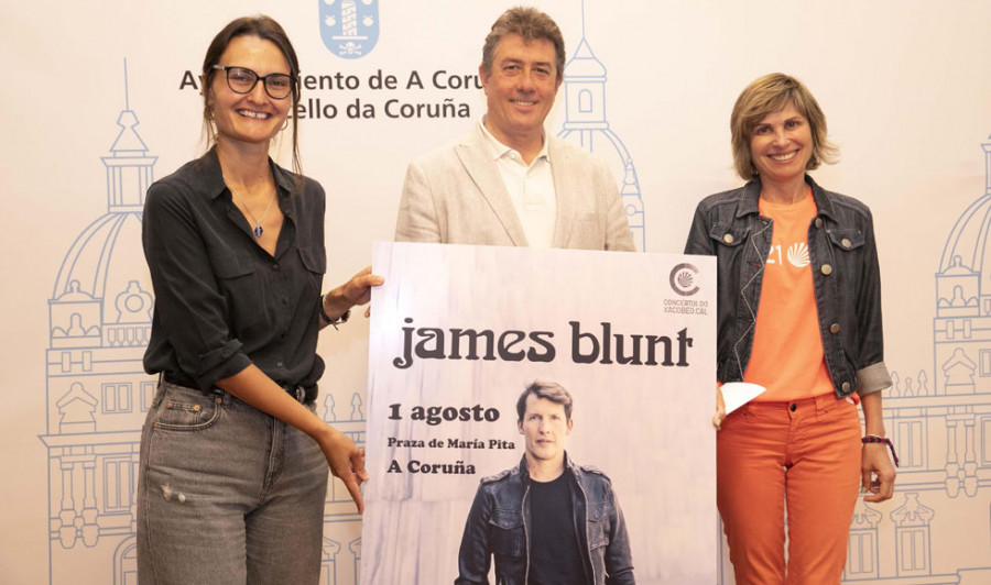 James Blunt iniciará las fiestas ante una plaza que el Gobierno local aguarda “se nos vai quedar pequena”