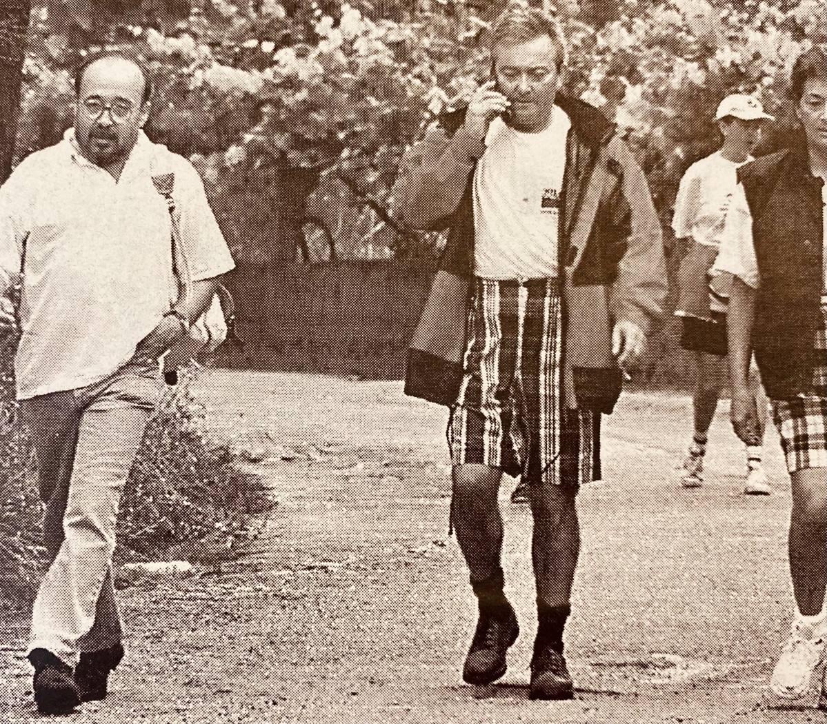 Xesus Perez Varela, en el Camino de Santiago en 1997