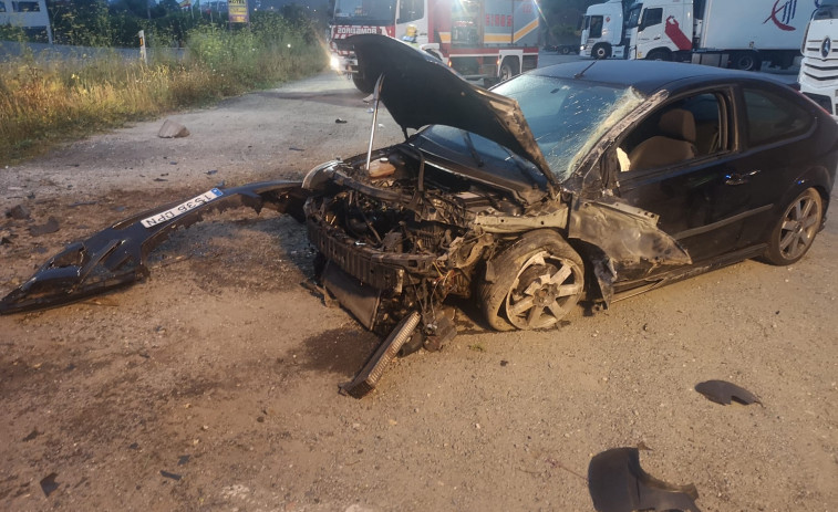 Una mujer resulta herida en un accidente en la N-VI en Bergondo