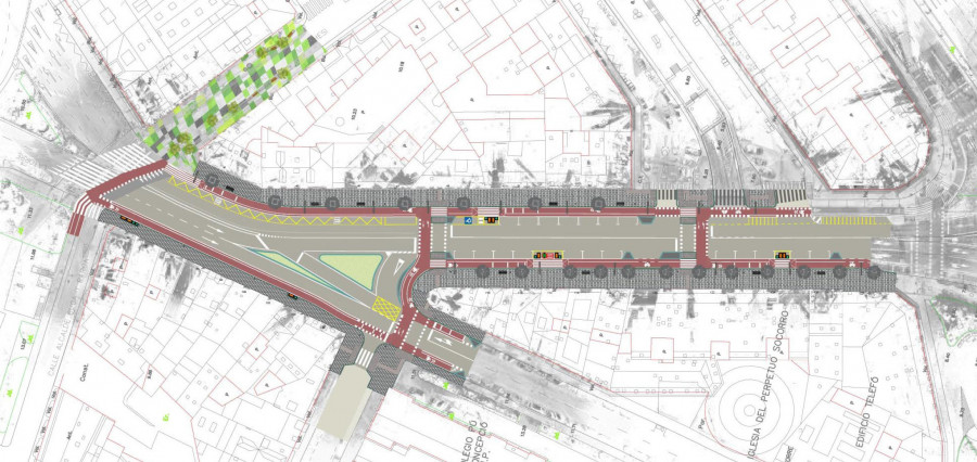 La zona de Cuatro Caminos perderá otras 73 plazas de aparcamiento