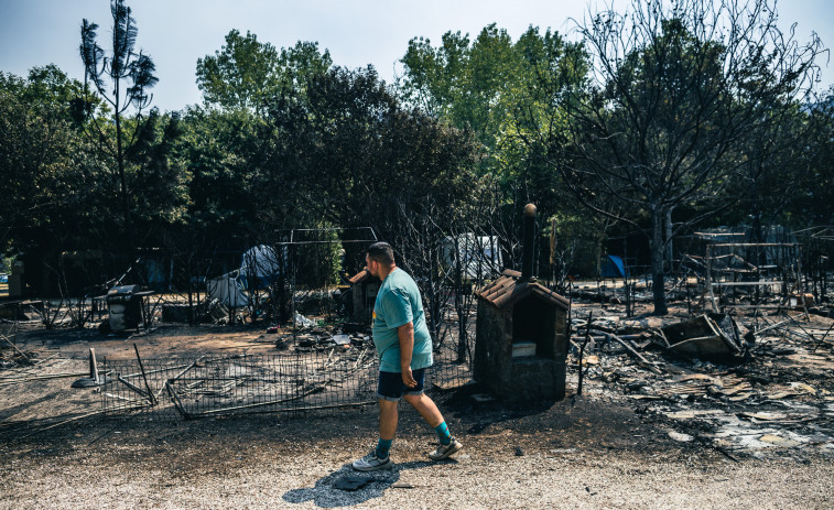 Estabilizado el fuego de Boiro, ya no quedan incendios activos en Galicia