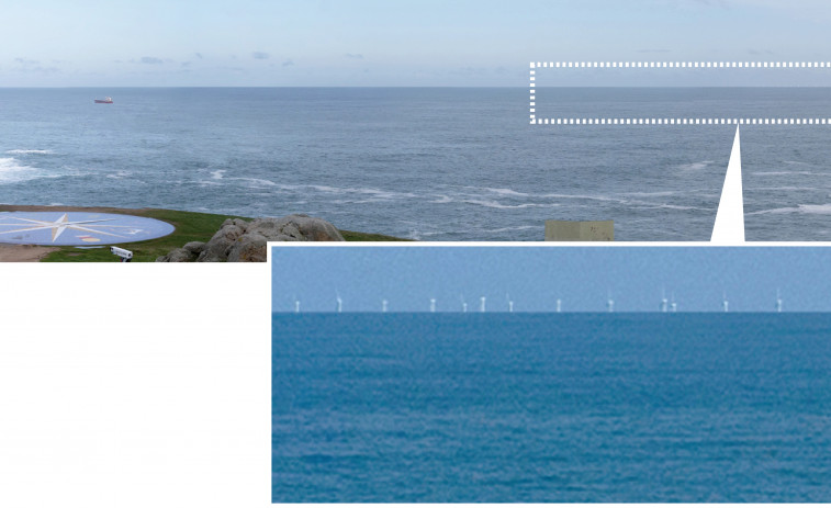 Un gran parque eólico podría modificar el horizonte marino de A Coruña durante los próximos 30 años