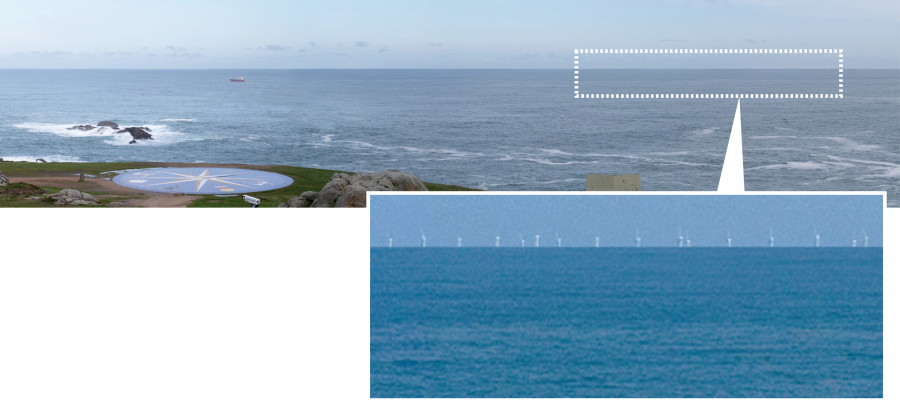 Un gran parque eólico podría modificar el horizonte marino de A Coruña durante los próximos 30 años