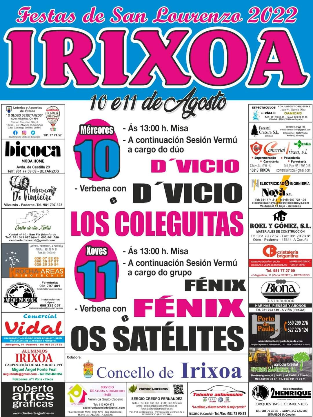 Fiestas de San Lorenzo en Irixoa