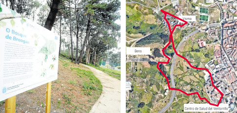 Las rutas a pie abren los pulmones de A Coruña a través de su cinturón verde