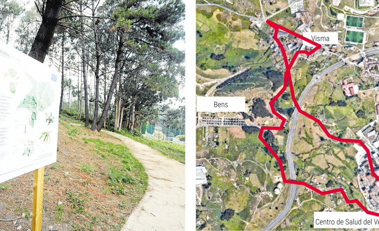 Las rutas a pie abren los pulmones de A Coruña a través de su cinturón verde