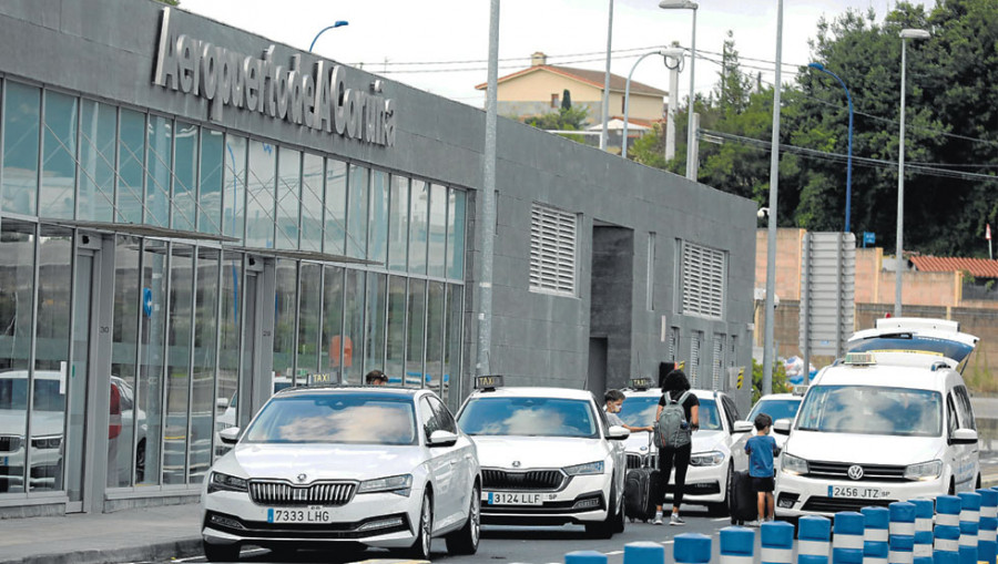 Los taxistas de A Coruña y Culleredo llegan a un principio de acuerdo sobre Alvedro